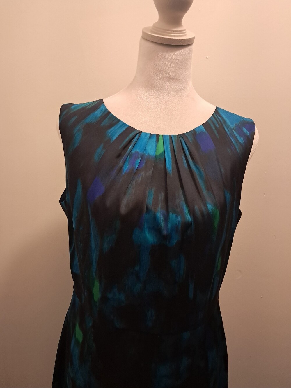 Tahari Sheath Dress Women's 8 Watercolor Multicolor Office Career Formal Evening - Picture 2 of 10